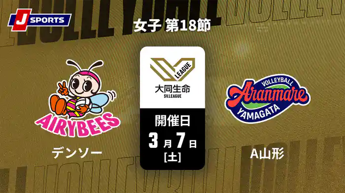大同生命SVリーグ 2025-26 女子 第18節 デンソーエアリービーズ vs. アランマーレ山形(3/7)