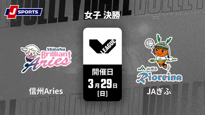 2025-26 Vリーグ プレーオフ 女子 決勝 信州ブリリアントアリーズ vs. JAぎふリオレーナ