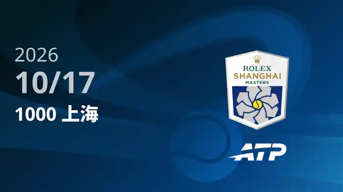 1000 上海 Day11 10/17 [ATPツアー2026]