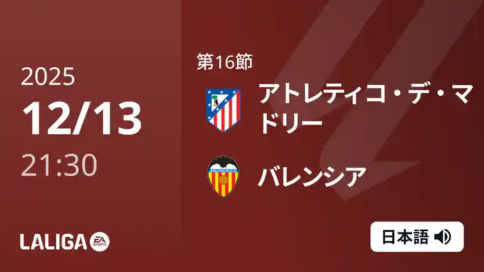 第16節 アトレティコ・デ・マドリー v バレンシア 12/13 [ラ・リーガ]