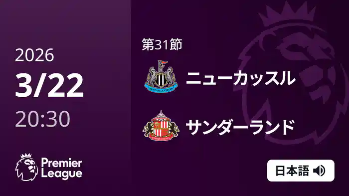 第31節 ニューカッスル v サンダーランド 3/22 [プレミアリーグ]