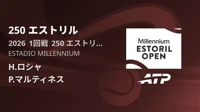 250 エストリル Day1 1回戦 H.ロシャ VS P.マルティネス [ATPツアー 2026]
