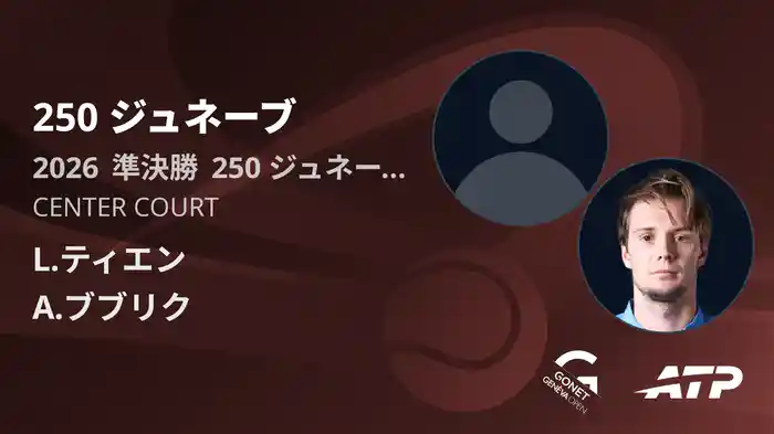 250 ジュネーブ Day6 準決勝 L.ティエン VS A.ブブリク [ATPツアー 2026]