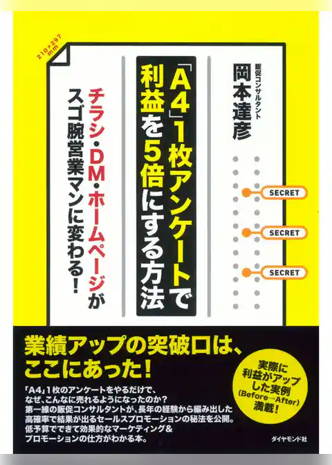 「Ａ４」１枚アンケートで利益を５倍にする方法