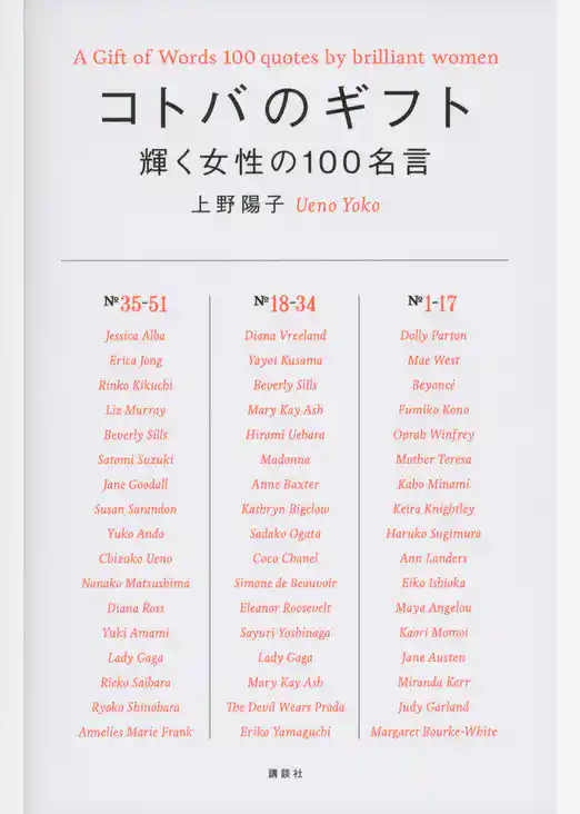 コトバのギフト　輝く女性の１００名言