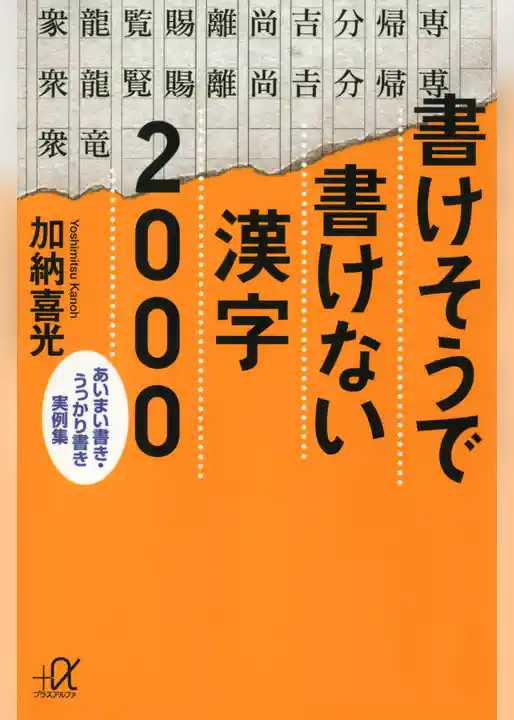 書けそうで書けない漢字２０００　あいまい書き・うっかり書き実例集