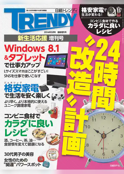 日経トレンディ5月号臨時増刊　２４時間“改造”計画