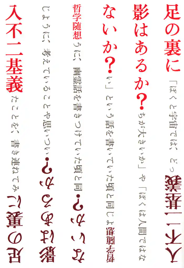 足の裏に影はあるか?ないか? : 哲学随想