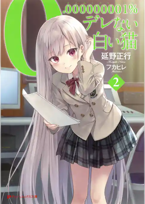 0.000000001％デレない白い猫