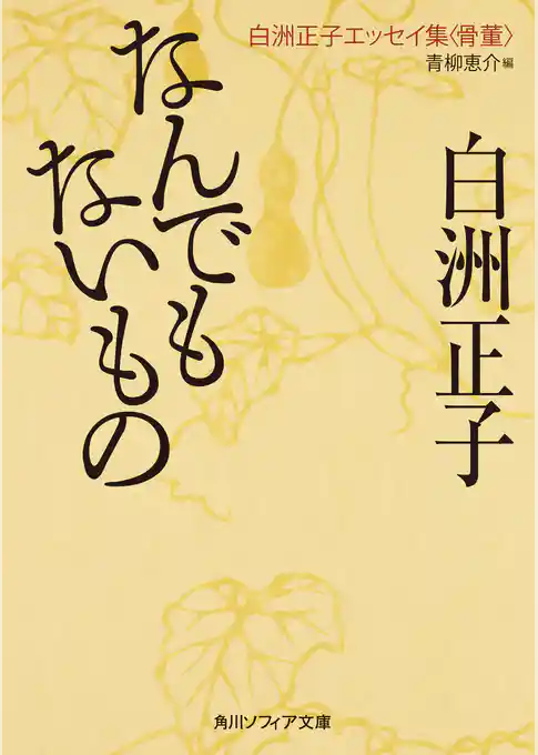 なんでもないもの　白洲正子エッセイ集<骨董>