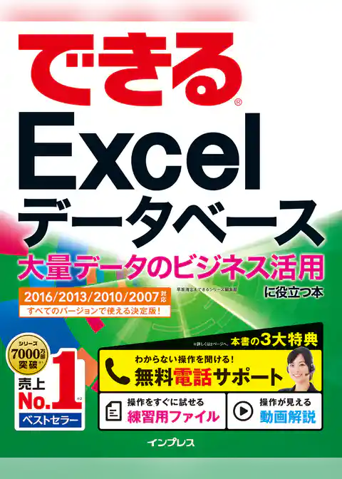 できるExcel データベース 大量データのビジネス活用に役立つ本  2016/2013/2010/2007対応