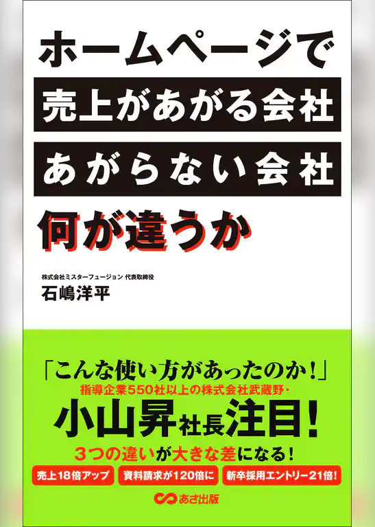 ホームページで売上があがる会社、あがらない会社、何が違うか