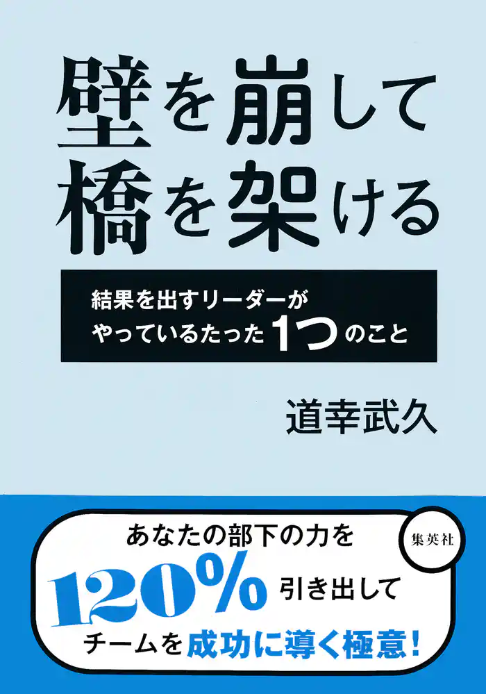 壁を崩して橋を架ける 結果を出すリーダーがやっているたった1つのこと