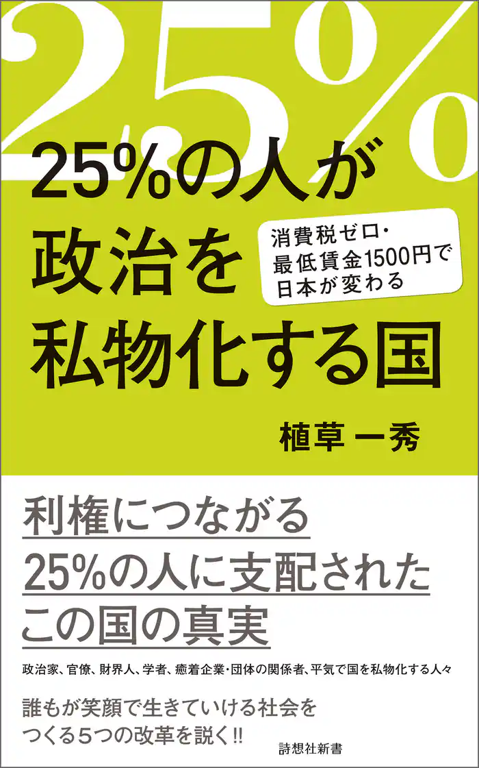 25%の人が政治を私物化する国