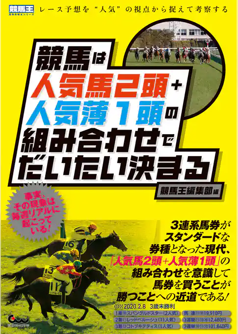 競馬は人気馬2頭+人気薄1頭の組み合わせでだいたい決まる