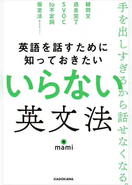 英語を話すために知っておきたい いらない英文法
