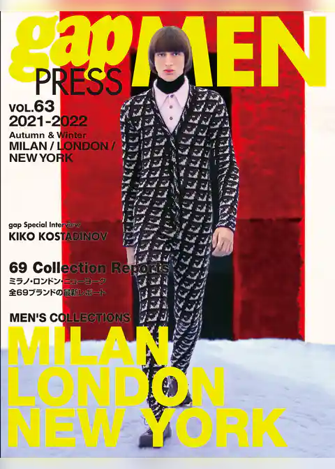 2021-2022 A/W gap PRESS MEN vol.63 MILAN/LONDON/NEW YORK