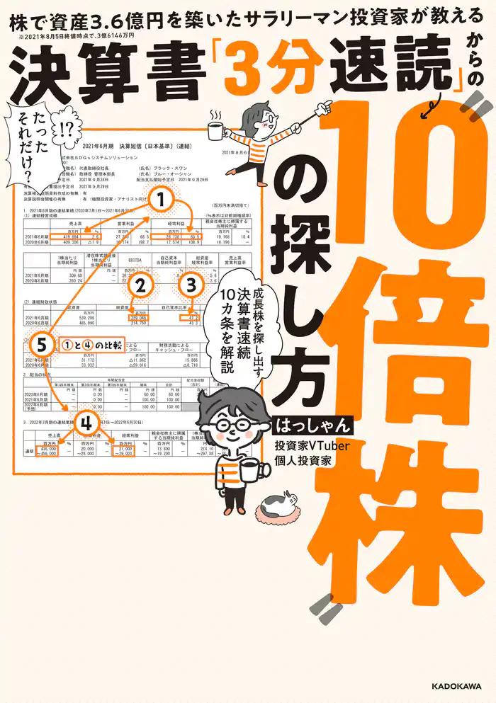 株で資産3.6億円を築いたサラリーマン投資家が教える 決算書「3分速読」からの“10倍株”の探し方