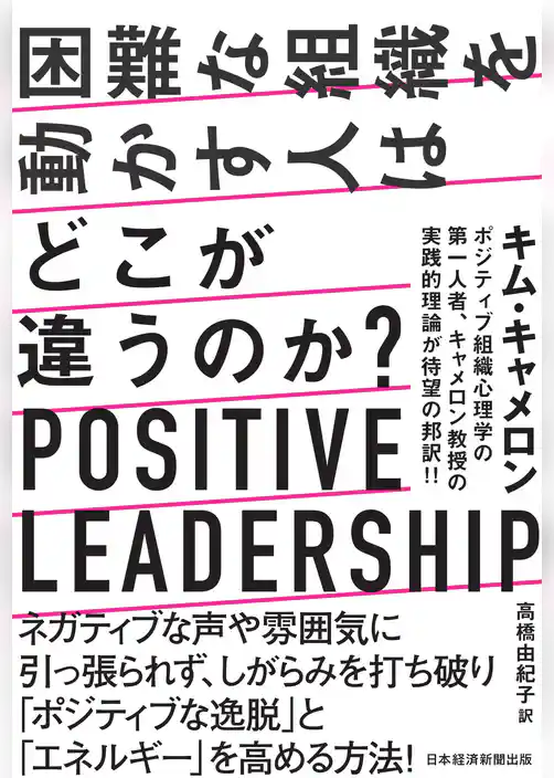 困難な組織を動かす人はどこが違うのか？　POSITIVE LEADERSHIP