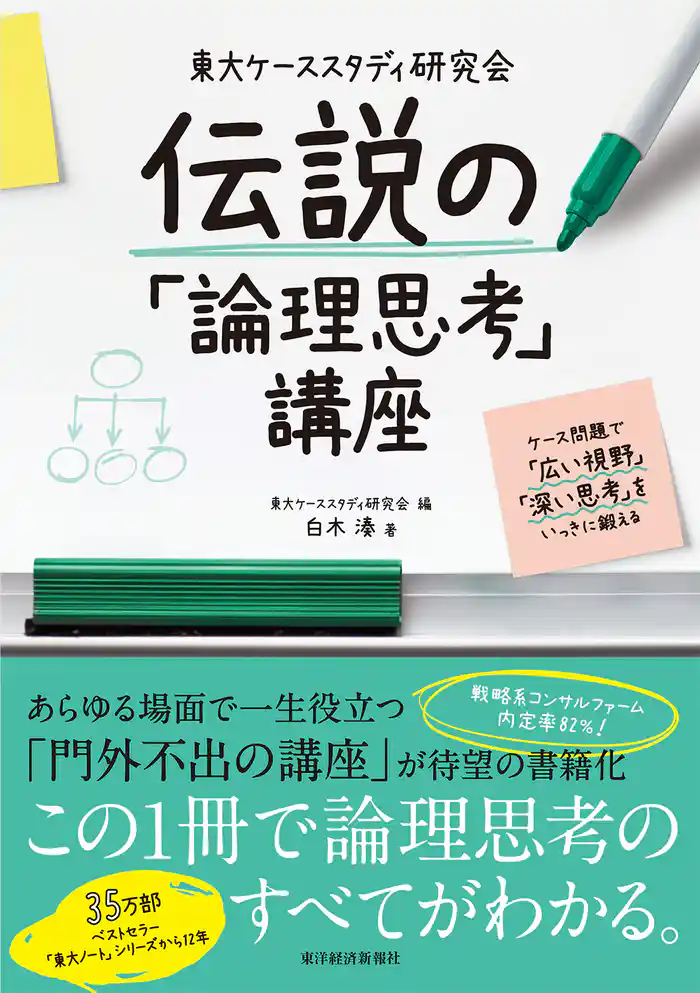 東大ケーススタディ研究会　伝説の「論理思考」講座―ケース問題で「広い視野」「深い思考」をいっきに鍛える