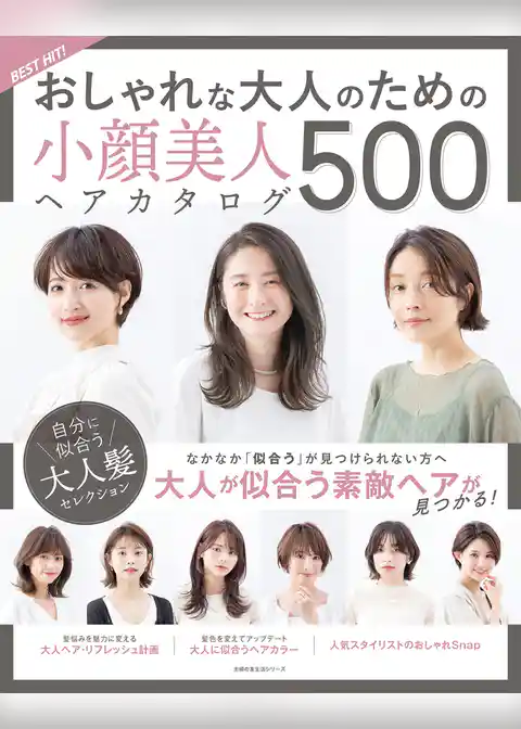 ＢＥＳＴ　ＨＩＴ！　おしゃれな大人のための小顔美人ヘアカタログ　５００