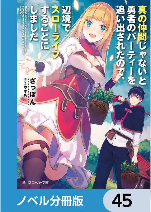 真の仲間じゃないと勇者のパーティーを追い出されたので、辺境でスローライフすることにしました【ノベル分冊版】