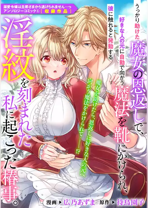 うっかり助けた魔女の恩返しで、好きな人の元に自動で向かう魔法を靴にかけられ、彼に触れると発動する淫紋を刻まれた私に起こった椿事。