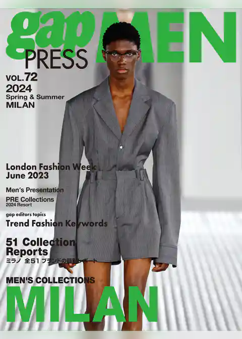 2024 S/S gap PRESS MEN vol.72 MILAN