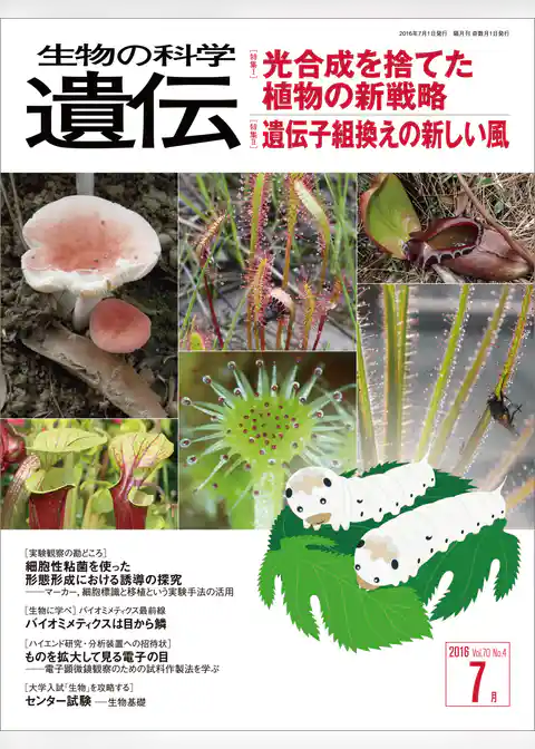 生物の科学 遺伝 2016年7月発行号 Vol.70 No.4