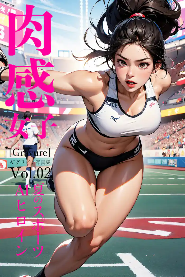 肉感女子 -夏のスポーツAIヒロイン- [Gravure] AIグラビア写真集 Vol.02