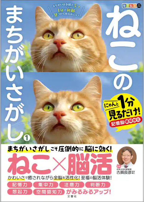 毎日脳活スペシャル　ねこのまちがいさがし