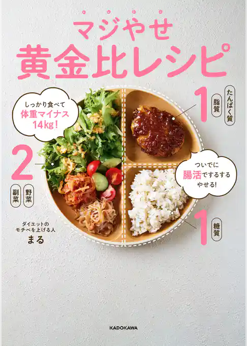 しっかり食べて体重マイナス14kg！　ついでに腸活でするするやせる！　マジやせ黄金比レシピ
