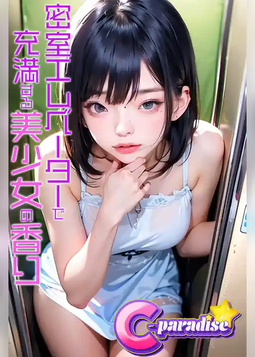 密室エレベーターで充満する美少女の香り【C-Paradise】