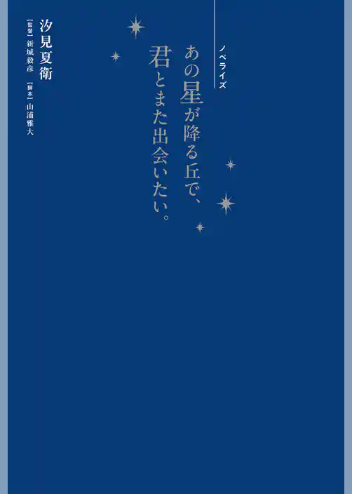 ノベライズ　あの星が降る丘で、君とまた出会いたい。