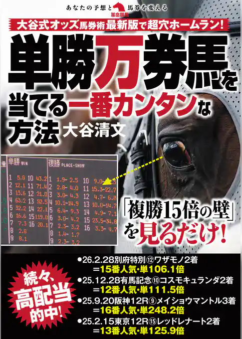 単勝万券馬を当てる一番カンタンな方法