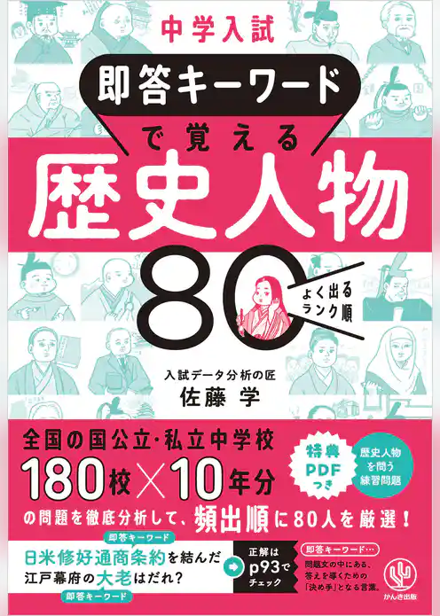 中学入試 即答キーワードで覚える 歴史人物 80