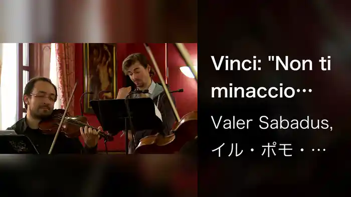 Vinci: "Non ti minaccio sdegno "