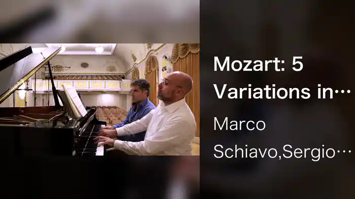 Mozart: 5 Variations in G Major for Piano 4 Hands, K. 501: Var. 5