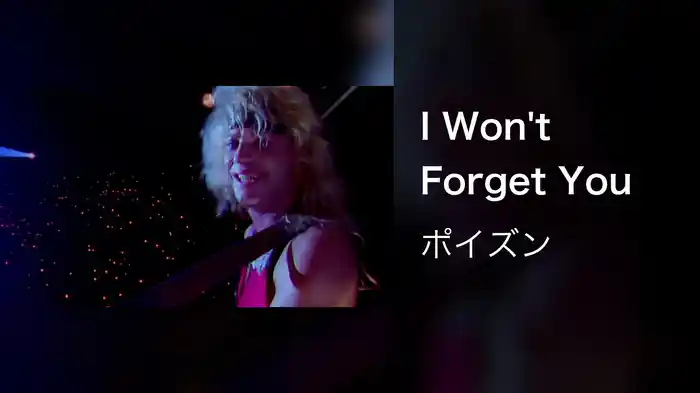 I Won't Forget You
