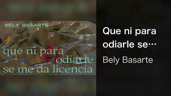 Que ni para odiarle se me da licencia (Lyric Video)