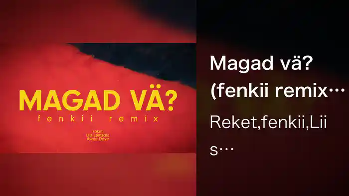 Magad vä? (fenkii remix / Lyric Video)