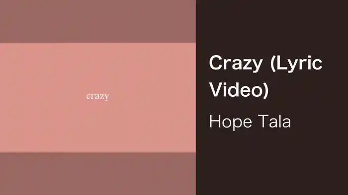 Crazy (Lyric Video)