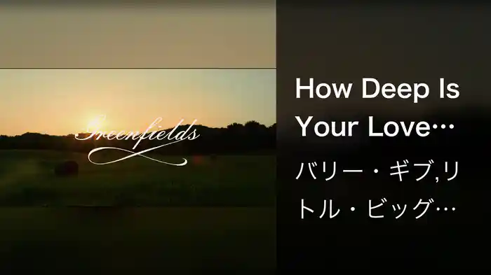 How Deep Is Your Love (Visualizer)