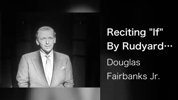 Reciting "If" By Rudyard Kipling (Live On The Ed Sullivan Show, December 1, 1957)