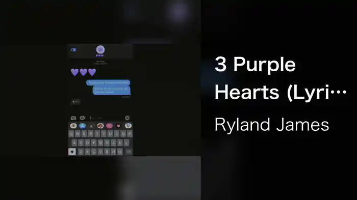 3 Purple Hearts (Lyric Video)