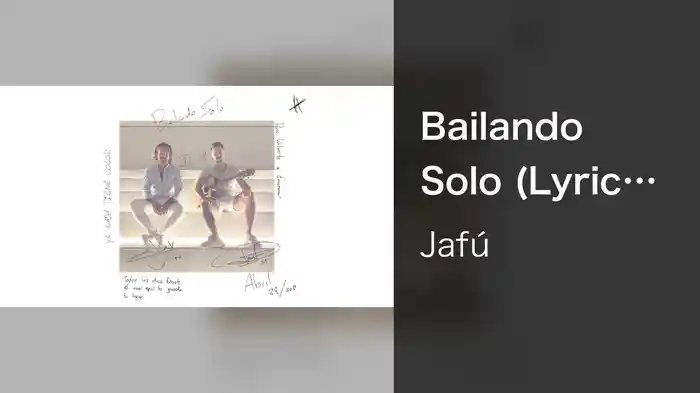 Bailando Solo (Lyric Video)