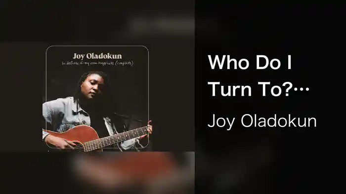 Who Do I Turn To? (Audio)