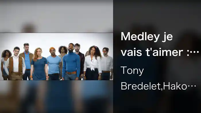 Medley je vais t'aimer : La java de Broadway / Etre une femme / Chanteur de jazz / Je vais t'aimer / En chantant / Musulmanes / Les lacs du Connemara / Je vole