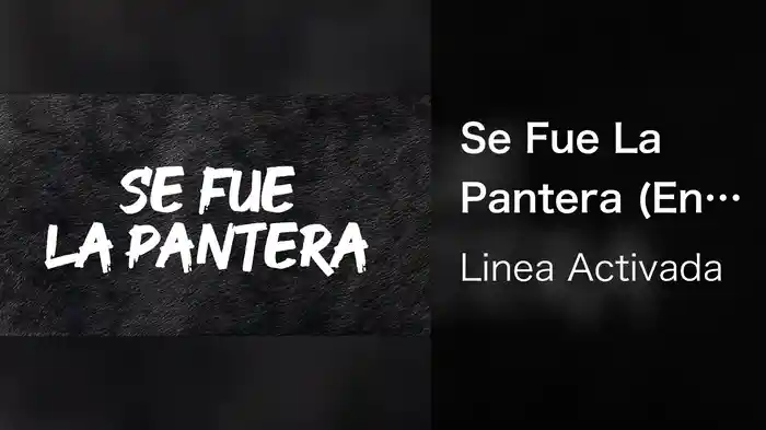 Se Fue La Pantera (En Vivo/LETRA)