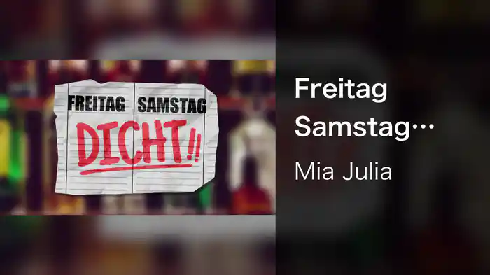 Freitag Samstag Dicht (Lyric Video)